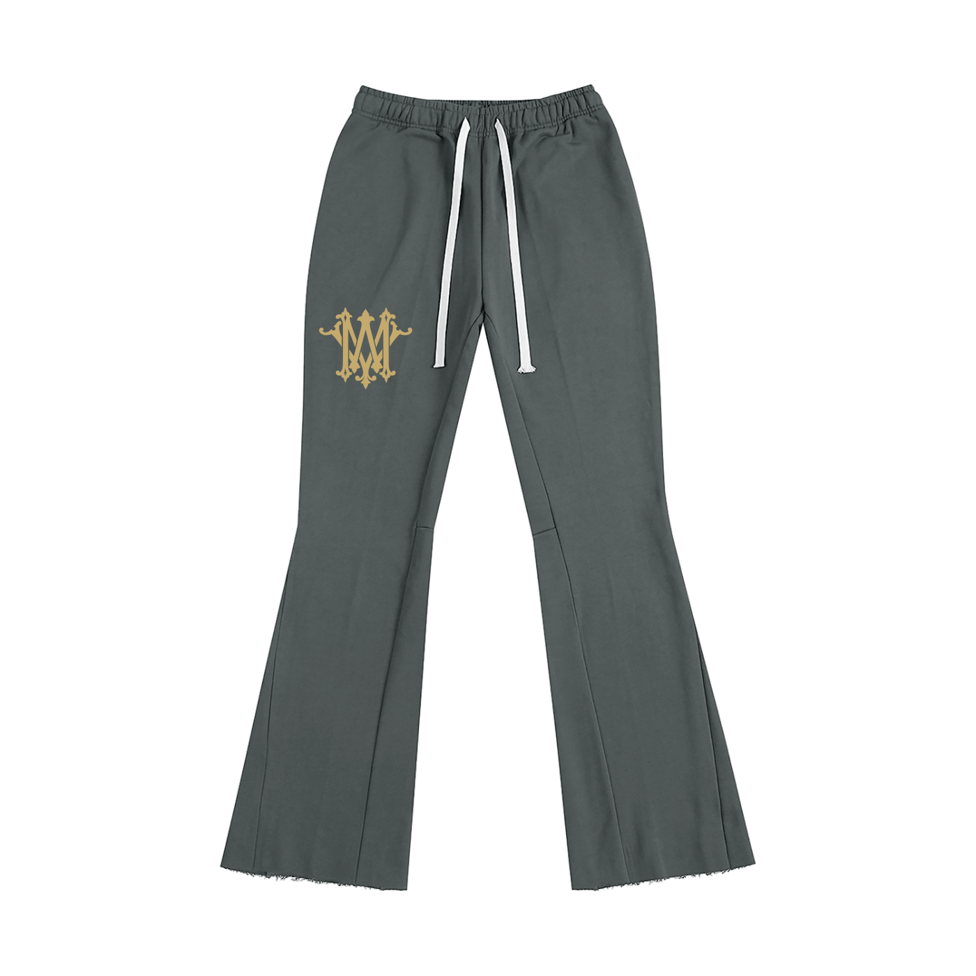 "MW" logo flared pants