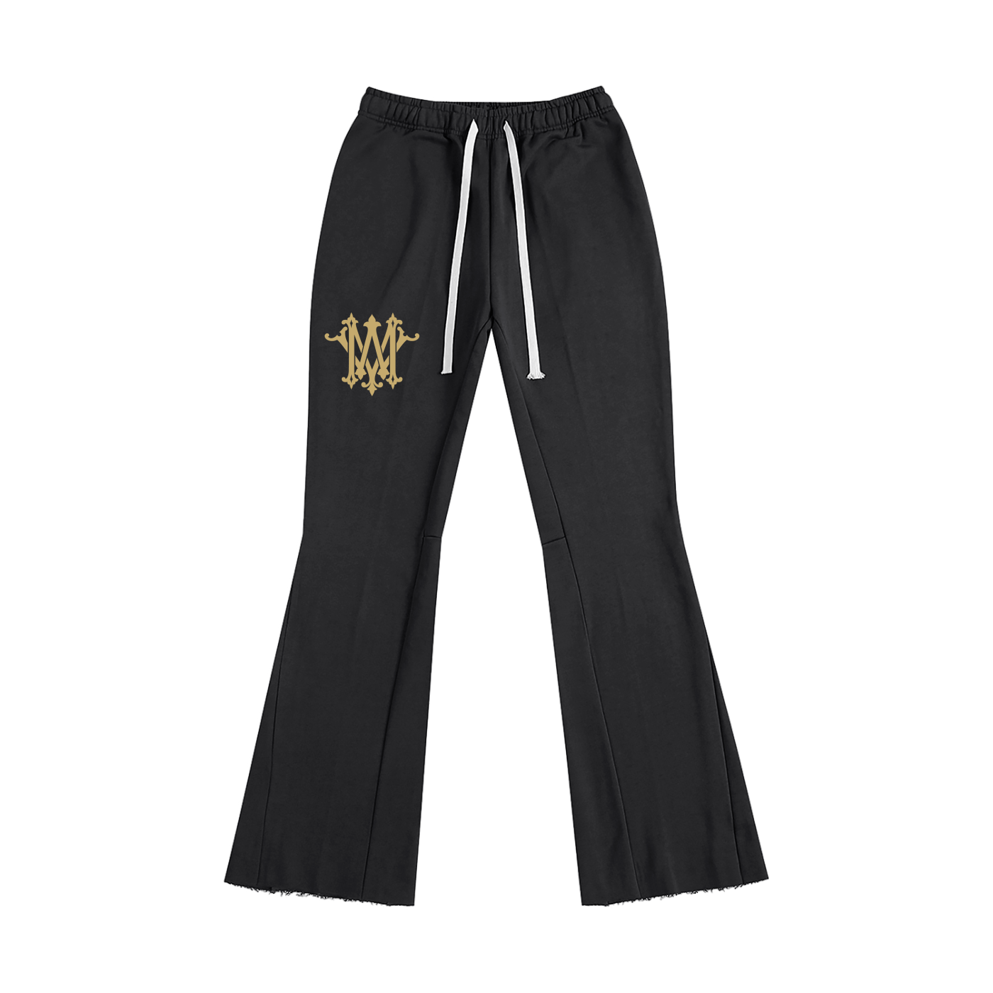 "MW" logo flared pants