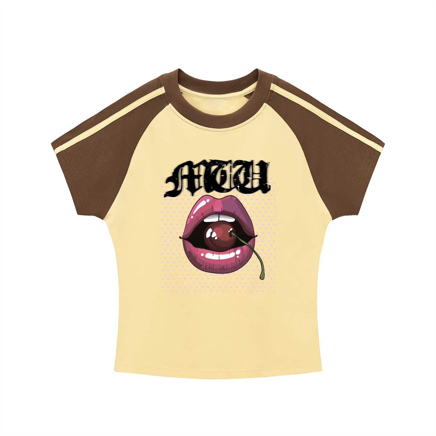 GLOSSY LIPS crop top for the baddies