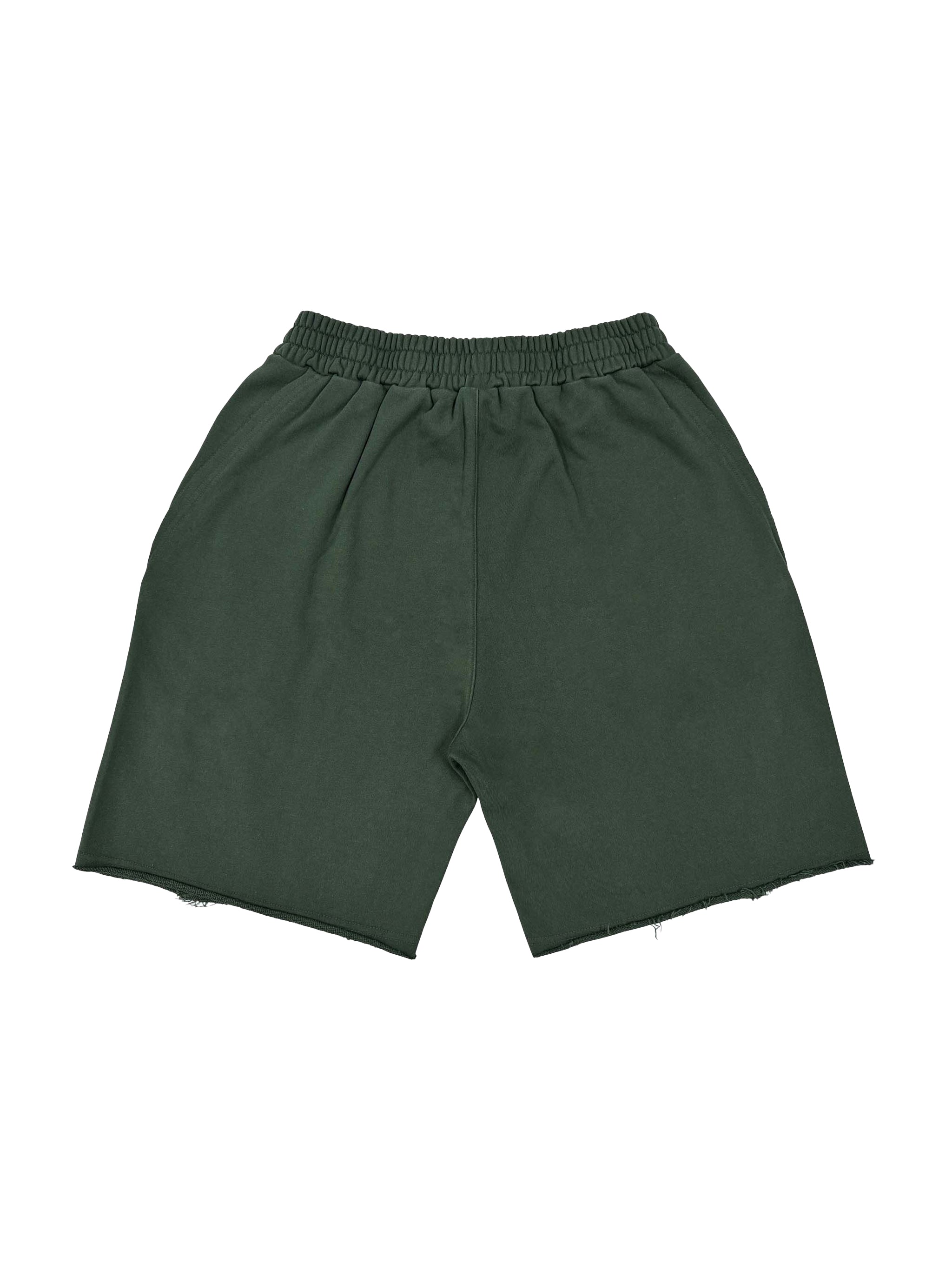 “MW logo”Vintage Washed Tiger Stripes Short Pants