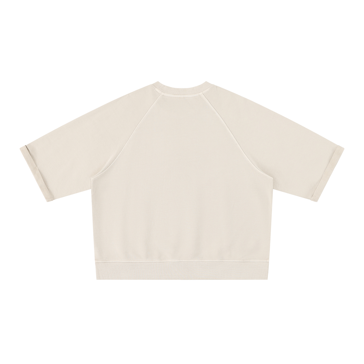 Unisex Vintage Wash Boxy Short Sleeve Sweatshirt