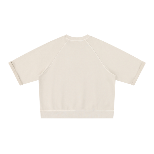 Unisex Vintage Wash Boxy Short Sleeve Sweatshirt