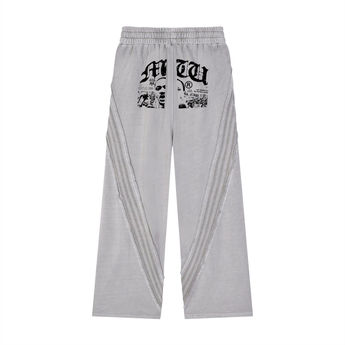 Snow Washed Tape Raw Edge Sweatpants