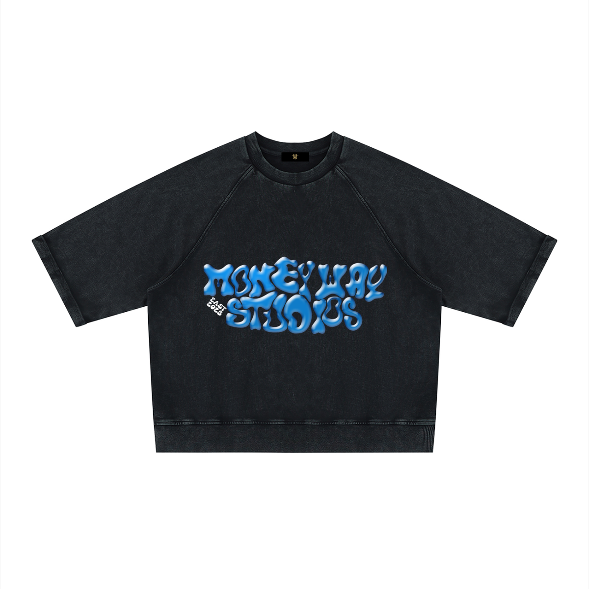 Unisex Vintage Wash Boxy Short Sleeve Sweatshirt