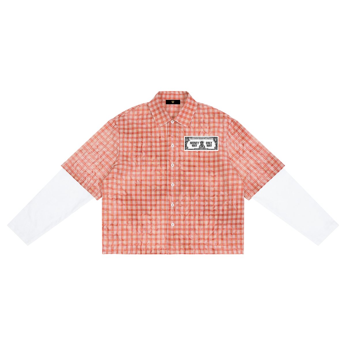 Unisex Vintage Wash Plaid Short Sleeve Shirt