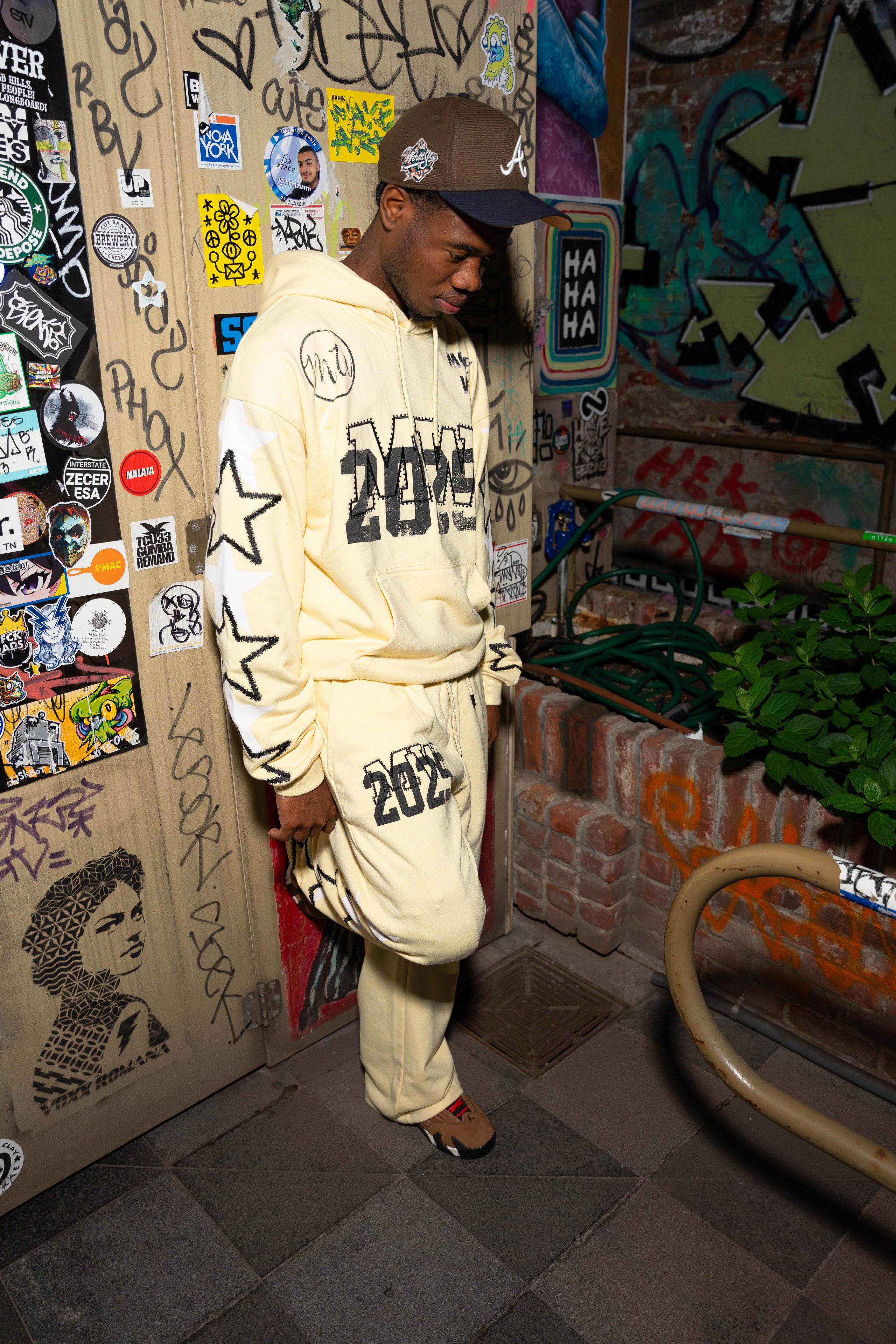 Yellow “MW” Hoodie Sets