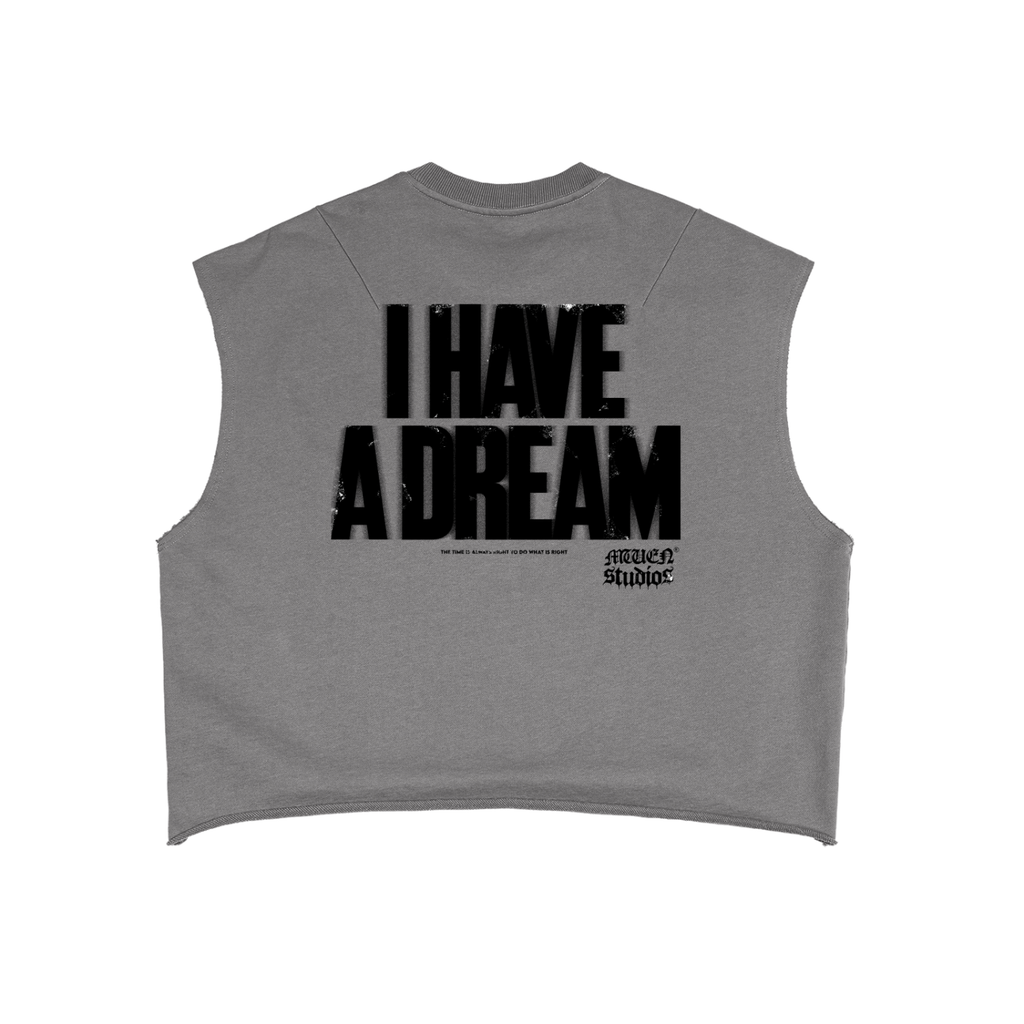 “A Dream”French Terry Boxy Tank Top