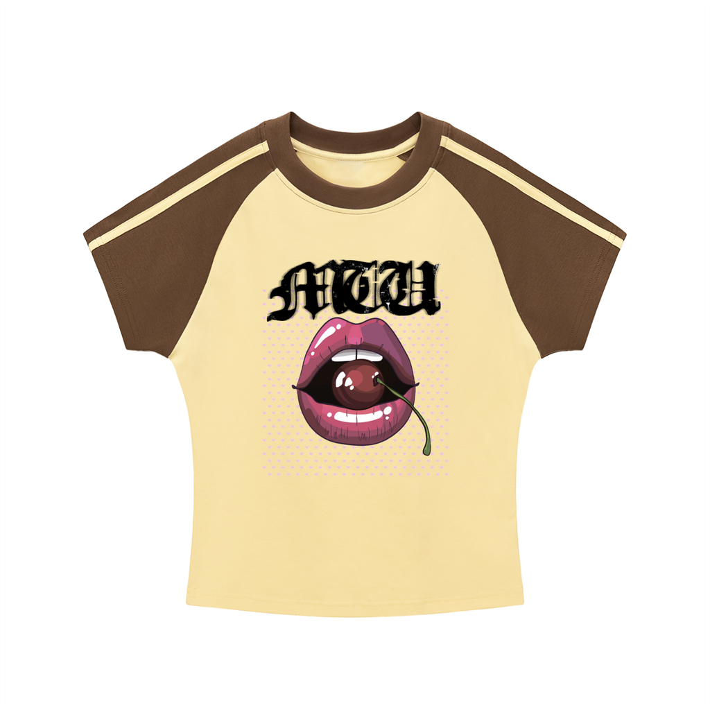 GLOSSY LIPS crop top for the baddies