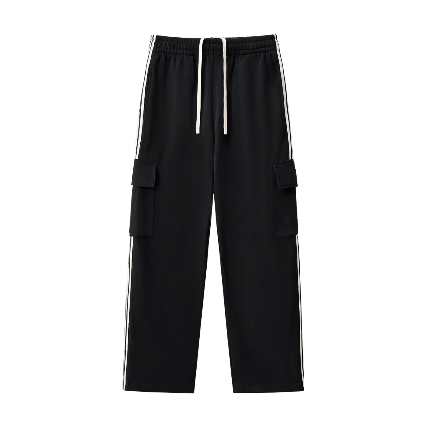 Side Stripe Straight-Leg Pants
